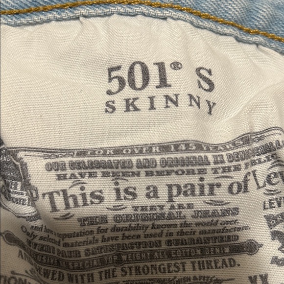 Levi's Light Blue Men's Skinny Jeans - Picture 4 of 4